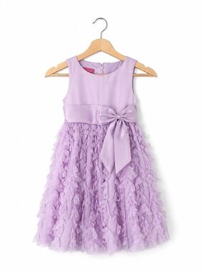 PRINCESS Faith Girls Lavender Petal Dress Size 6 Fairycore Wedding Guest Party